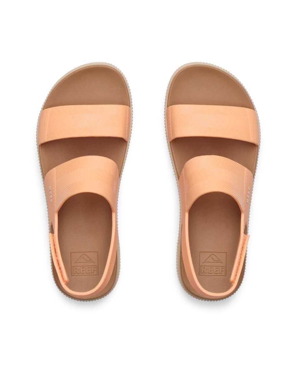 Coral Pink Platform Slide Sandals - Picture 4 of 10